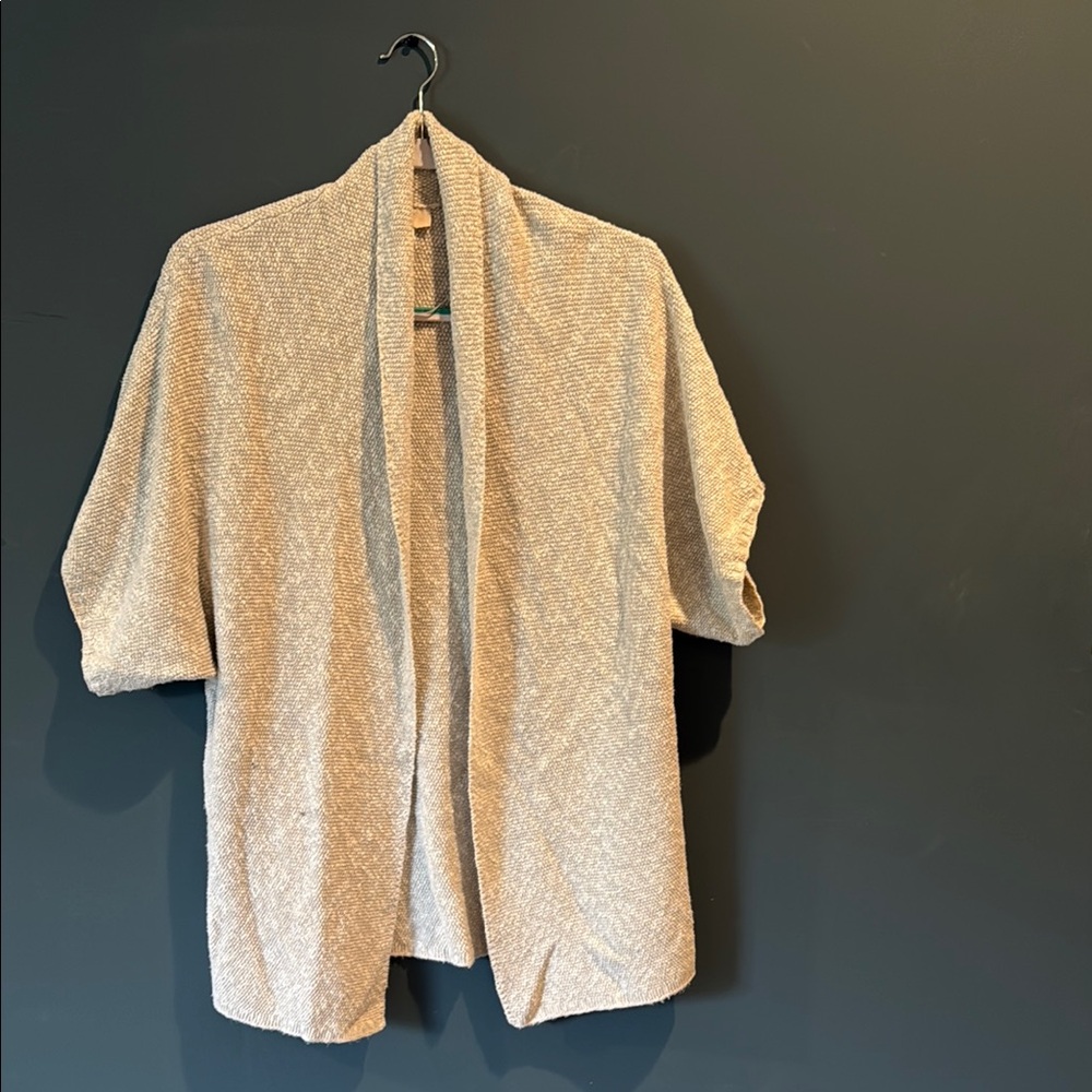 Loft Gray Open Front Cardiga
